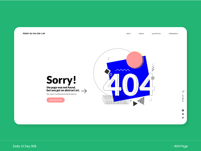 Daily UI day008 404 abstract art app design daily 100 challenge dailyui dailyui 001 dailyui008 dailyuichallenge design error illustration layout mobile portfolio ui ui design user experience user interface ux ux ui