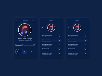 Music Player app colors design dropshadow music app music player neumorphic neumorphism song uidesign uiux uxdesign