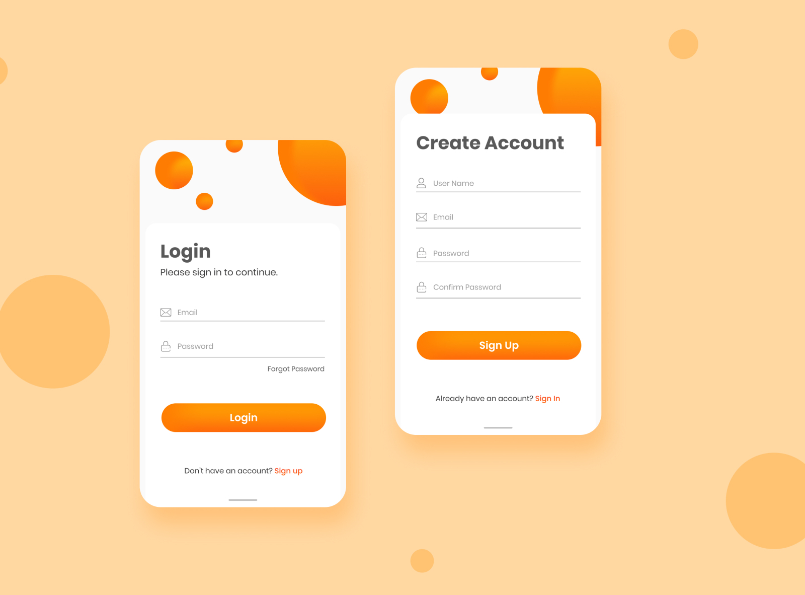 Sign Up / Login screen UI by Sagar Kulkarni on Dribbble