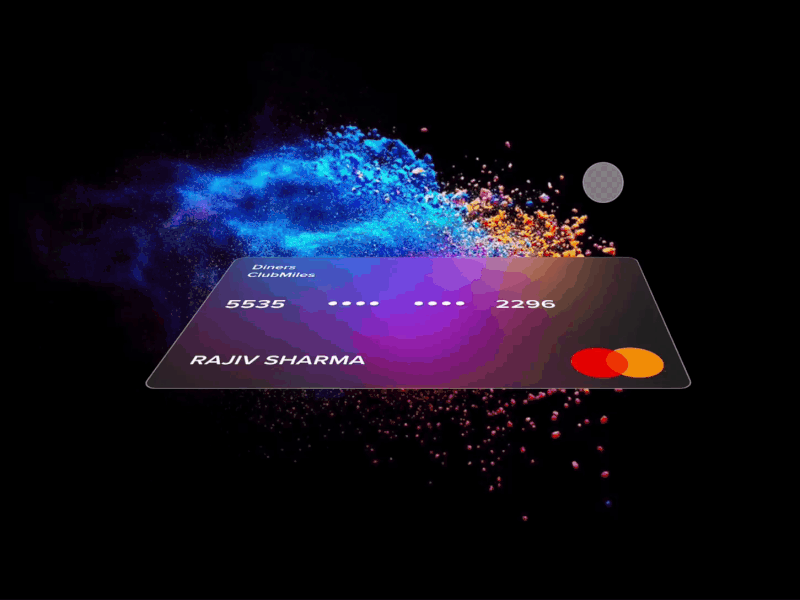 Glassmorphism 3D Card 😍 3d animation 3dtransform adobe xd animated gif app bankcard card colors design glassmorphism gradient trending uidesign uiux uiux design