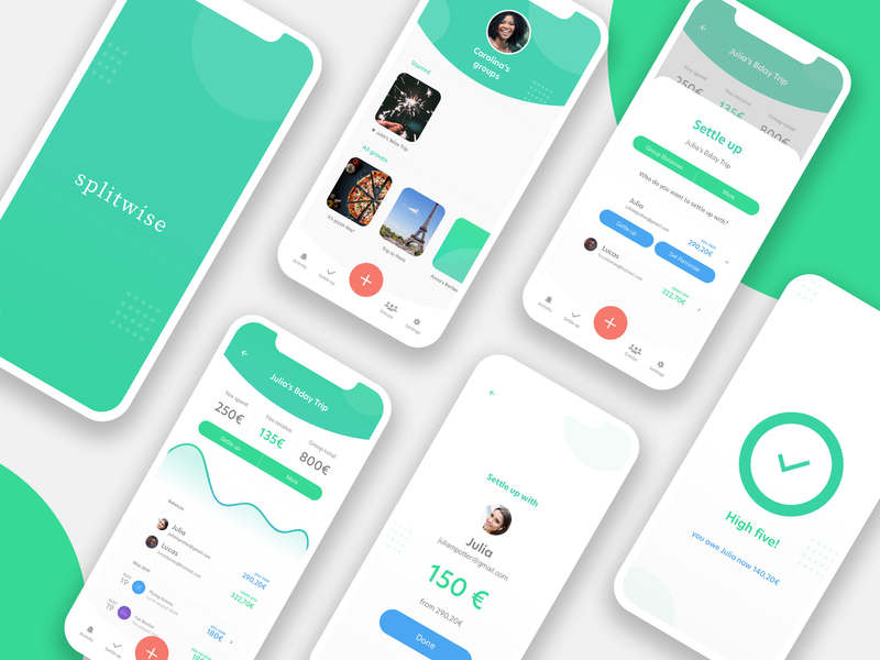 Splitwise redesign concepts by Carolina C. on Dribbble