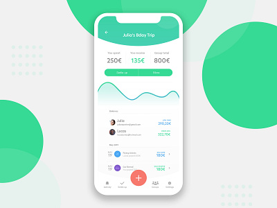 Spliwise redesign concepts mobile app redesign ui uidesign user interface ux uxdesign