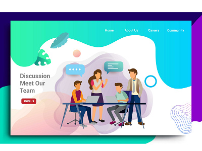 Modern flat design concept of web page app business design desktop development digital flat graphic design homepage illustration interface internet landing layout mobile page ui ux vector web