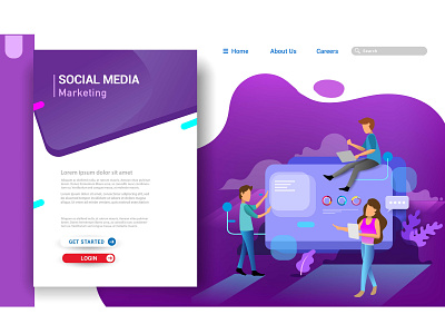 Modern flat design concepts for website design ui/ux app background business design development digital flat graphic design homepage illustration interface internet landing marketing mobile page ui ux vector web