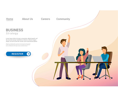 Modern flat design concepts for website design ui/ux business design desktop development digital flat graphic design homepage illustration interface internet landing layout marketing mobile page ui ux vector web