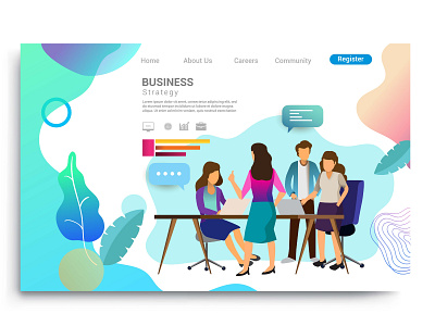 Modern flat design concepts for website design ui/ux app business design desktop development digital flat graphic design homepage illustration interface internet landing marketing mobile page ui ux vector web