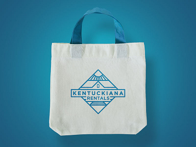 Kentuckian Rentals Branded Tote Bag brand branding icon identity illustration kentucky logo louisville mockup packaging rentals tote bag