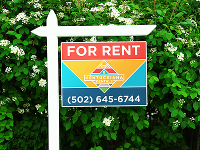 For Rent Signs - Kentuckiana Rentals brand icon identity kentucky logo louisville printing signage signs yard