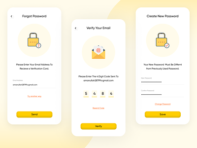 Forgot Password app design create new password food app food delivery app food delivery application forget app scrin forgot forgot app page forgot password new password app page ui uidesign ux uxdesign verify verify your email