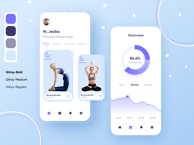 Yoga App Concept UI Design