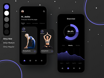 Yoga App Concept UI Design