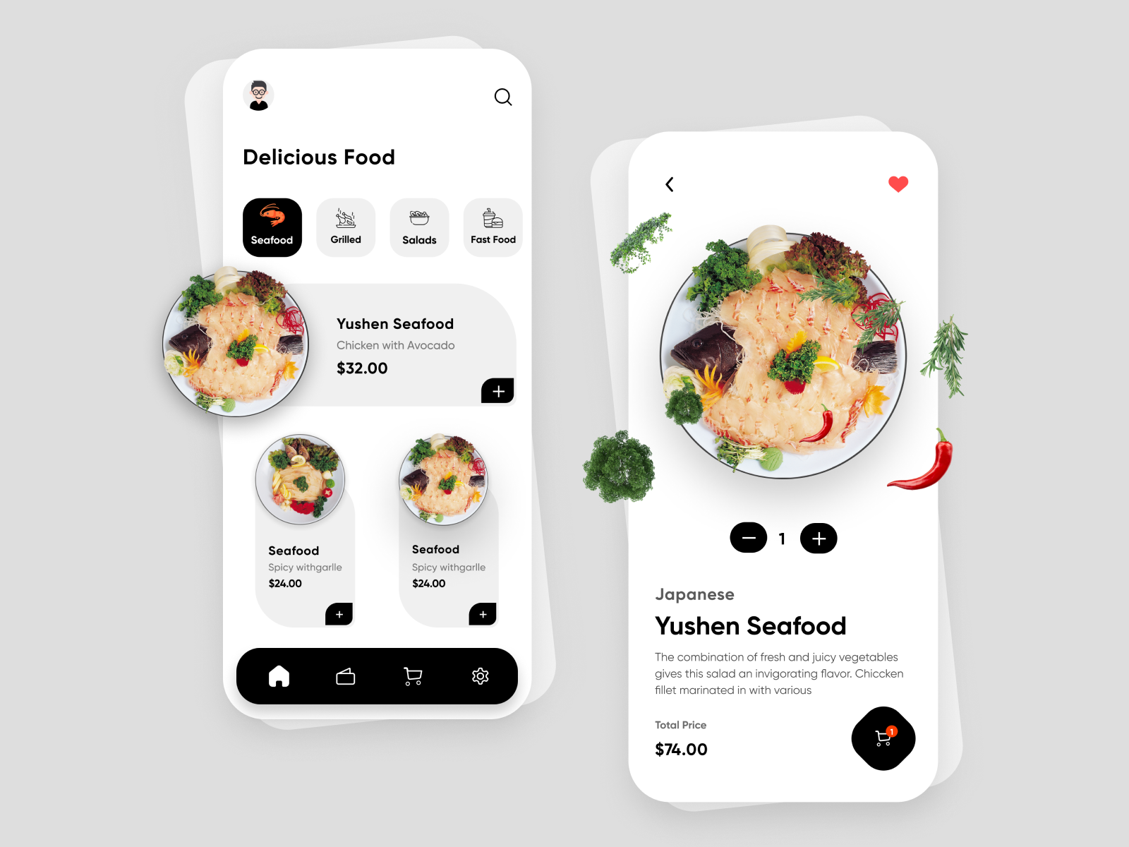 Food Delivery App Concept by Aman Ullah on Dribbble