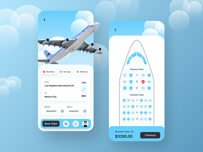 Flight Booking App - UI UX Design