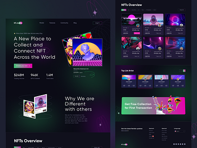 NFT Marketplace Landing Page