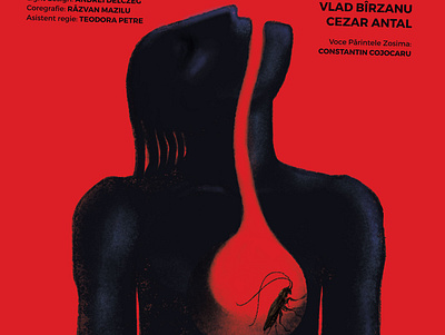 Delirium-Theatre poster design illustration