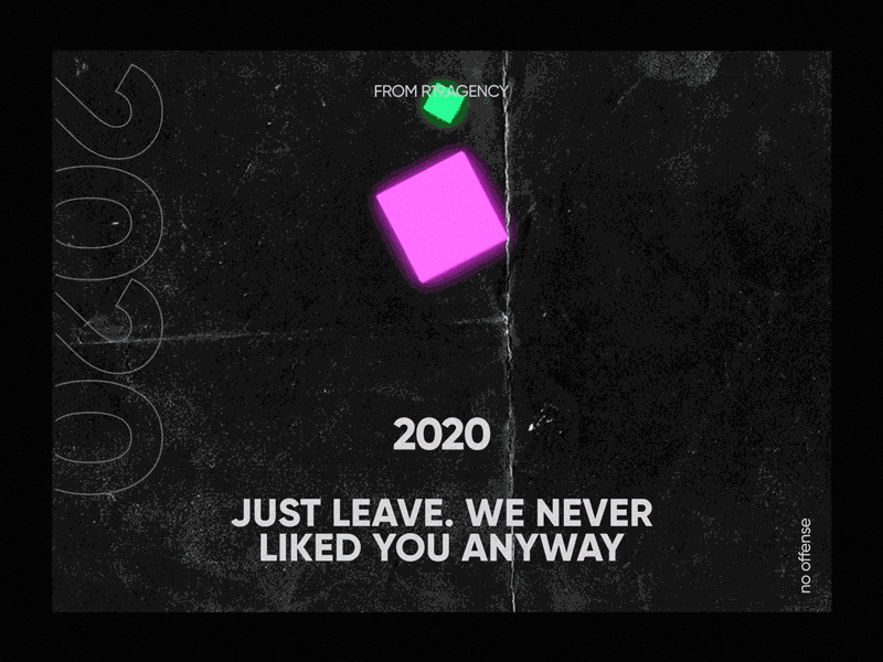 Just Leave 2020 2020 trend animation black design gallery gif typography