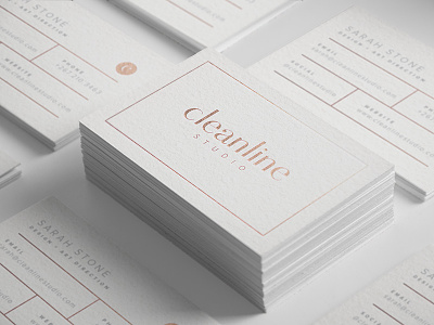 cleanline studio business cards