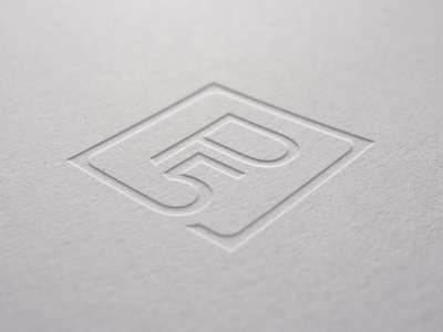 P5 Logo branding deboss embossing health identity logo wellness