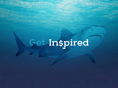 Get In$pired - Copees Creative Studio - Branding branding inspired minimalism shark underwater