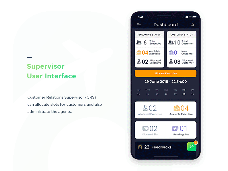 BonVoyage - Supervisor User Interface - Airport Assistance