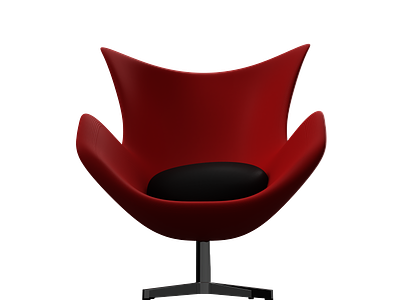 Egg Chair (Red-Black)