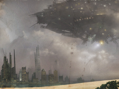 First Contact Revisited digital painting grey illustration painting photoshop realism science fiction