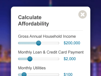 Affordability Calculator calculator clean mortgage real estate white