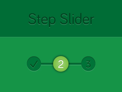 Step Slider 123 flat slider steps tasks