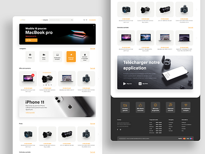 ecommerce website for an electronics store app design clean design e commerce ecommerce ecommerce app ecommerce design ui ui desgin ui design ui ux uidesign uiux ux web web design webdesign website website design