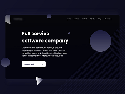 Home page for an it company app design clean design home home page homepage landing page landing page design landingpage shapes ui ui ux ui design uidesign uiux ux web web design website website design