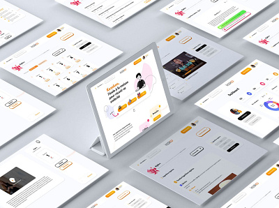 Kezakoo, E-learning platform app design clean dashboard design elearning ui uidesign ux web apps web design
