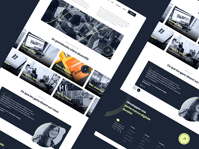 Our clients page for a French IT company clean client clients page design french green interaction it it company landing page lemon single page ui uidesign ux web design