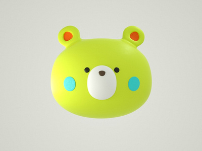 Head Bearnie Test 3d bear c4d character cute oso