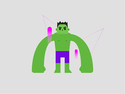 HULK 💚 avengersendgame character characterdesign hulk illustration vector art