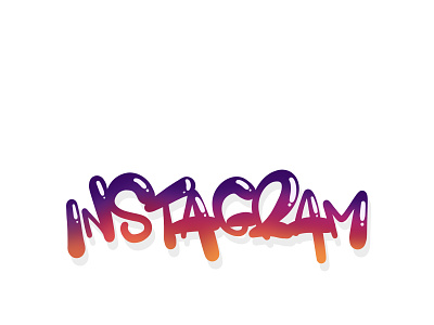 Instagram branding bubble colorful custom brushes design graphic design instagram lettering logo playful procreate redesign typeface