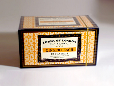 Lords of London Tea Traders art direction graphic design packaging pattern tea