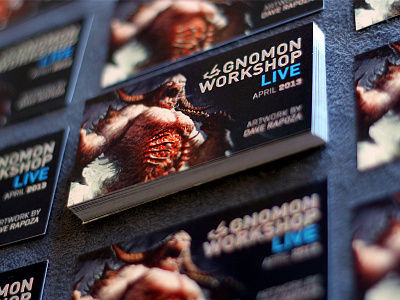 Gnomon Workshop Live Badge card foil emboss print collateral