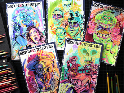 Ghostbusters Dia De Los Muertos Sketch Covers