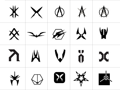 Destiny Game Emblems destiny games graphic design icons identity logo video gaming