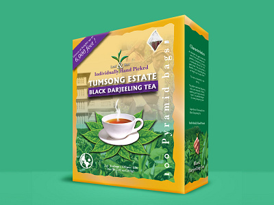 Tumsong Tea Packaging beverage packaging box branding coffee drink graphic design tea