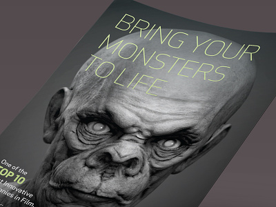 Monster Magazine Ad advertising gnomon graphic design illustration magazine ads monsterpalooza monsters print