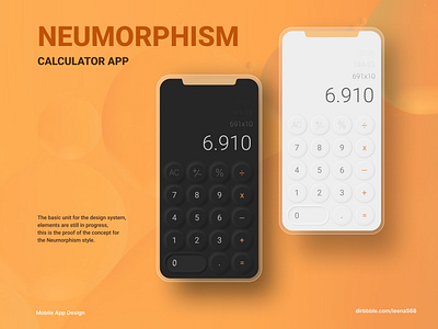 Day 4 - Calculator app graphic design ui