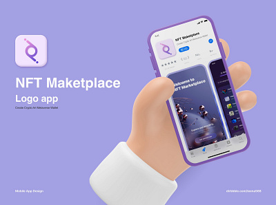 Logo App NFT Maketplace branding logo