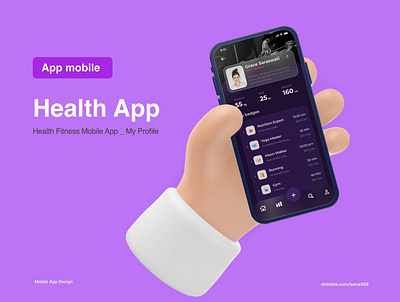 Health Fitness Mobile app ui