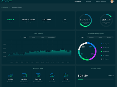 Statistic Dashboard Page