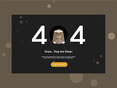 404 Error 404page dailyui design illustration page design page not found ui uichallenge uidesign web