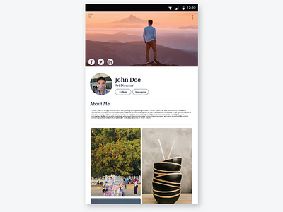 User Profile DailyUI #6