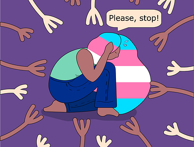 Bullying bullying bullying transgender cyberbullying design illustraion illustration transgender vector