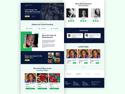 Charity & Donation Landing Page volunteer