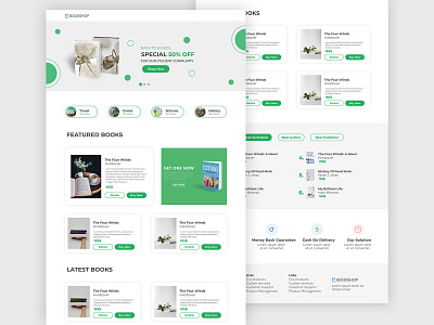 Book Store Landing Page woocommerce